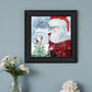 Santas Tree Star 2 Black Framed Print Wall Art