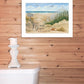 Footprint 1 White Framed Print Wall Art