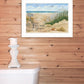 Footprint 2 White Framed Print Wall Art