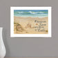 Sand Castle 1 White Framed Print Wall Art