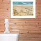 Sand Castle 2 White Framed Print Wall Art