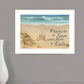 Sand Castle 2 White Framed Print Wall Art