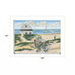 Beach Cottage II 1 White Framed Print Wall Art
