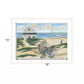 Beach Cottage II 2 White Framed Print Wall Art