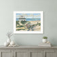 Beach Cottage II 2 White Framed Print Wall Art