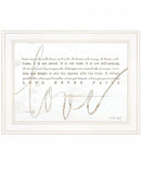 Love Never Fails 2 White Framed Print Wall Art