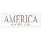 America Land that I Love Flag Print White Framed Print Wall Art
