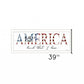 America Land that I Love Flag Print White Framed Print Wall Art