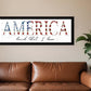 America Land that I Love 2 Black Framed Print Wall Art