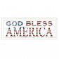 God Bless America 5 White Framed Print Wall Art