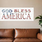 God Bless America 5 White Framed Print Wall Art