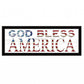 God Bless America 6 Black Framed Print Wall Art
