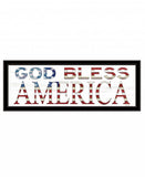 God Bless America 6 Black Framed Print Wall Art