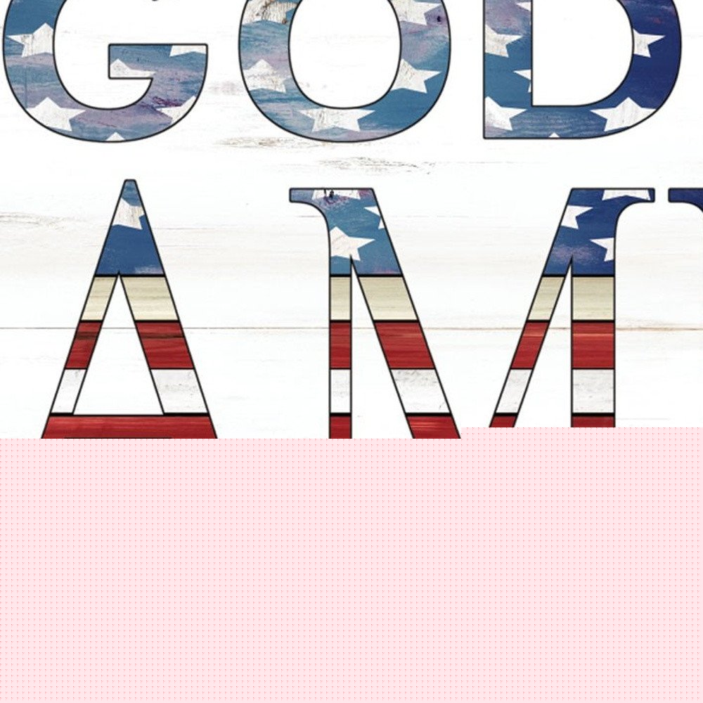 God Bless America 6 Black Framed Print Wall Art