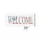 Patriotic Welcome 1 White Framed Print Wall Art