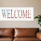 Patriotic Welcome 1 White Framed Print Wall Art