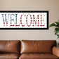 Patriotic Welcome 2 Black Framed Print Wall Art