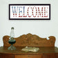 Patriotic Welcome 2 Black Framed Print Wall Art