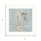 Coral Seahorse I 2 White Framed Print Wall Art
