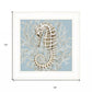 Coral Seahorse II 2 White Framed Print Wall Art