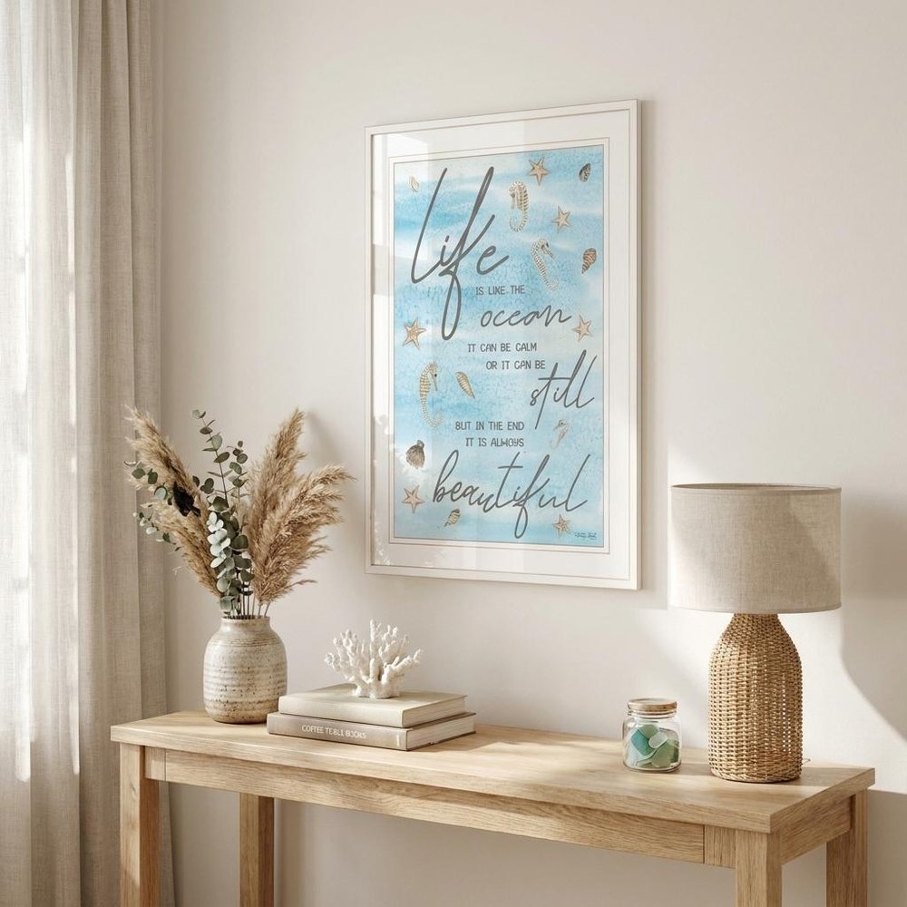 Life is Like 2 White Framed Print Wall Art