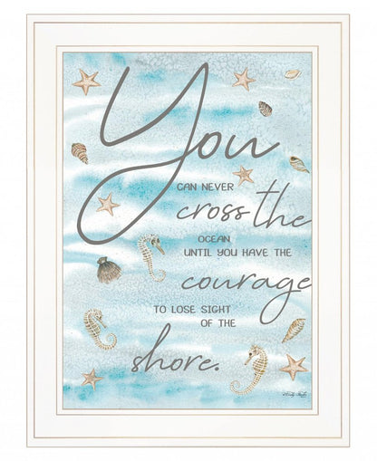 You Can Never 2 White Framed Print Wall Art