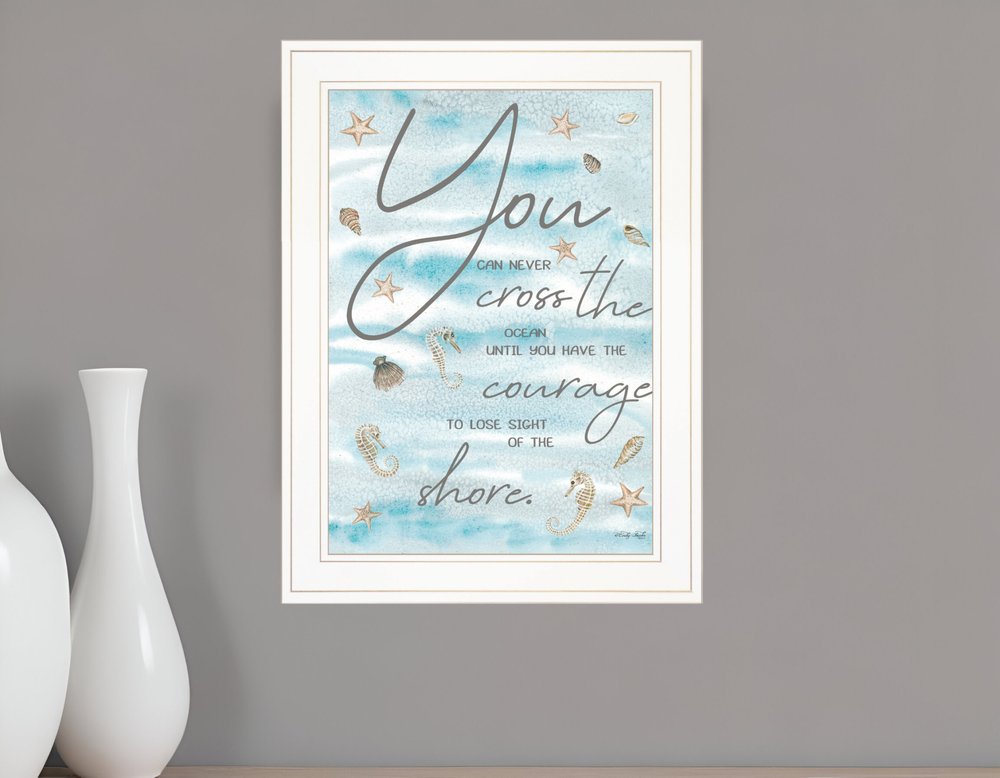 You Can Never 2 White Framed Print Wall Art