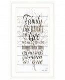 Family 4 White Framed Print Wall Art