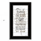 Family 5 Black Framed Print Wall Art