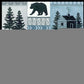 Cabin in the Woods 3 Black Framed Print Wall Art