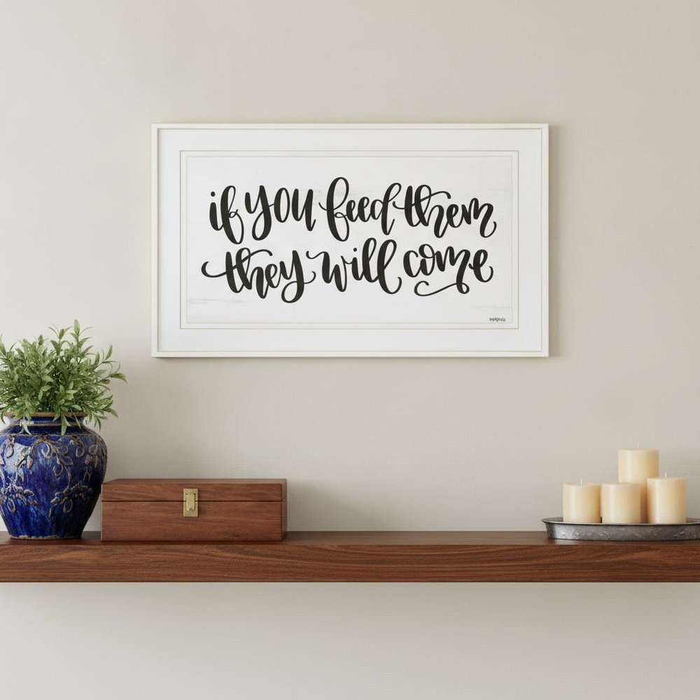If You Feed Them 1 White Framed Print Wall Art