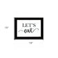 Lets Eat 3 Black Framed Print Kitchen Wall Art