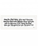 May the Lord Bless You and Keep You 1 White Framed Print Wall Art
