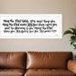 May the Lord Bless You and Keep You 1 White Framed Print Wall Art