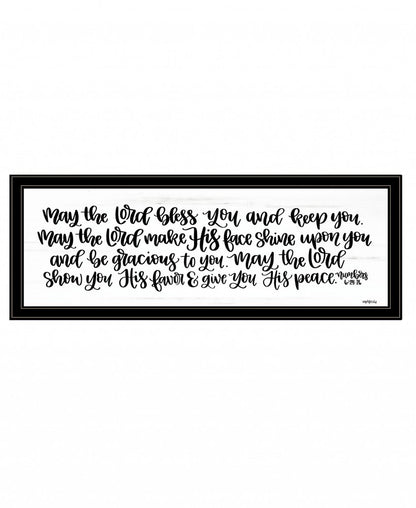 May the Lord Bless You and Keep You 2 Black Framed Print Wall Art