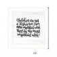 The Most Important Work 2 White Framed Print Wall Art