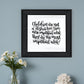The Most Important Work 3 Black Framed Print Wall Art