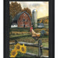 Early Rooster 2 White Framed Print Wall Art