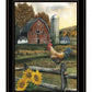 Early Rooster 2 White Framed Print Wall Art