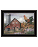 Good Morning Vermont 3 Black Framed Print Wall Art