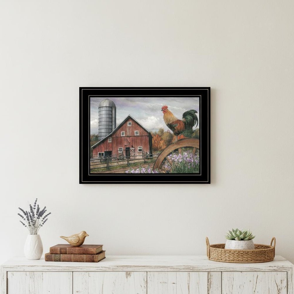 Good Morning Vermont 3 Black Framed Print Wall Art