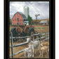 The Old Tractor 2 White Framed Print Wall Art