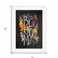 Bloom with Grace 2 White Framed Print Wall Art
