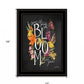 Bloom with Grace 3 Black Framed Print Wall Art