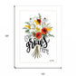 Love Grows Here 2 White Framed Print Wall Art