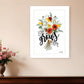 Love Grows Here 2 White Framed Print Wall Art