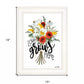 Love Grows Here 3 White Framed Print Wall Art