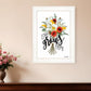 Love Grows Here 3 White Framed Print Wall Art