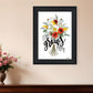 Love Grows Here 3 White Framed Print Wall Art