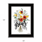 Love Grows Here 3 White Framed Print Wall Art